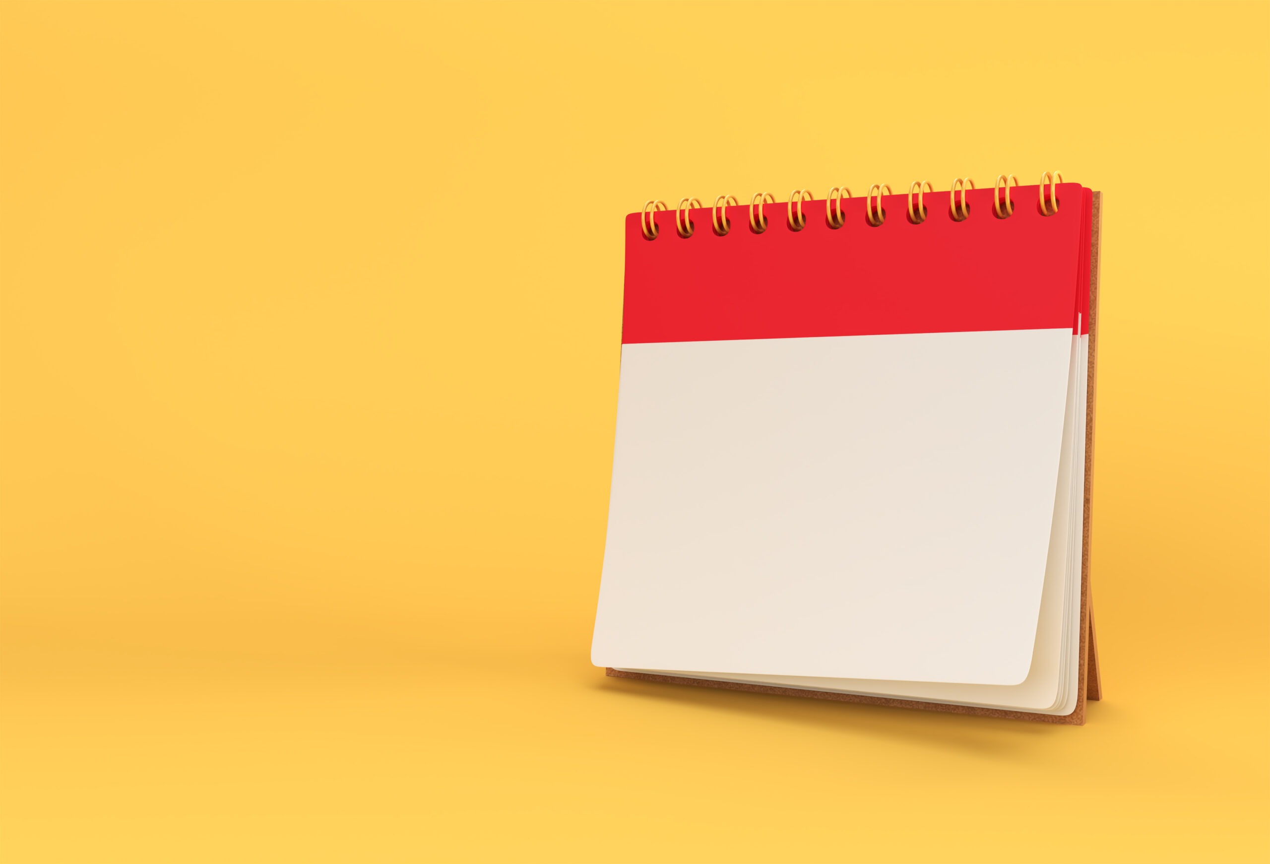 3D Render Notebook mock up with clean blank for design and adver