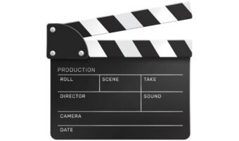 Clapper Cinema Realistic Composition