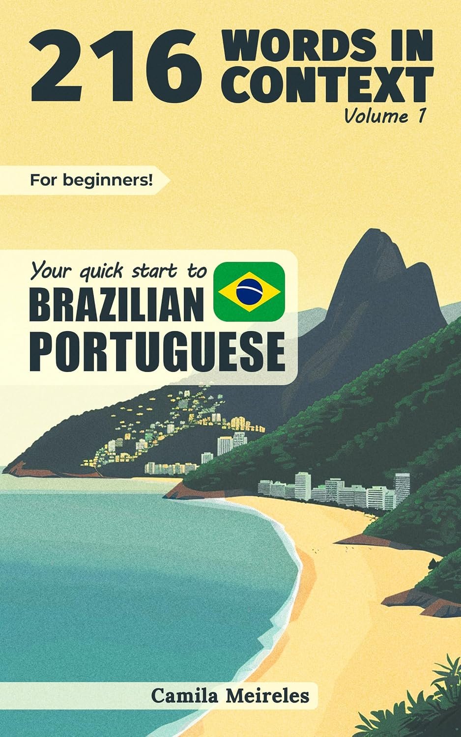 Cover of 216 Words in Context Brazilian Portuguese vocabulary book