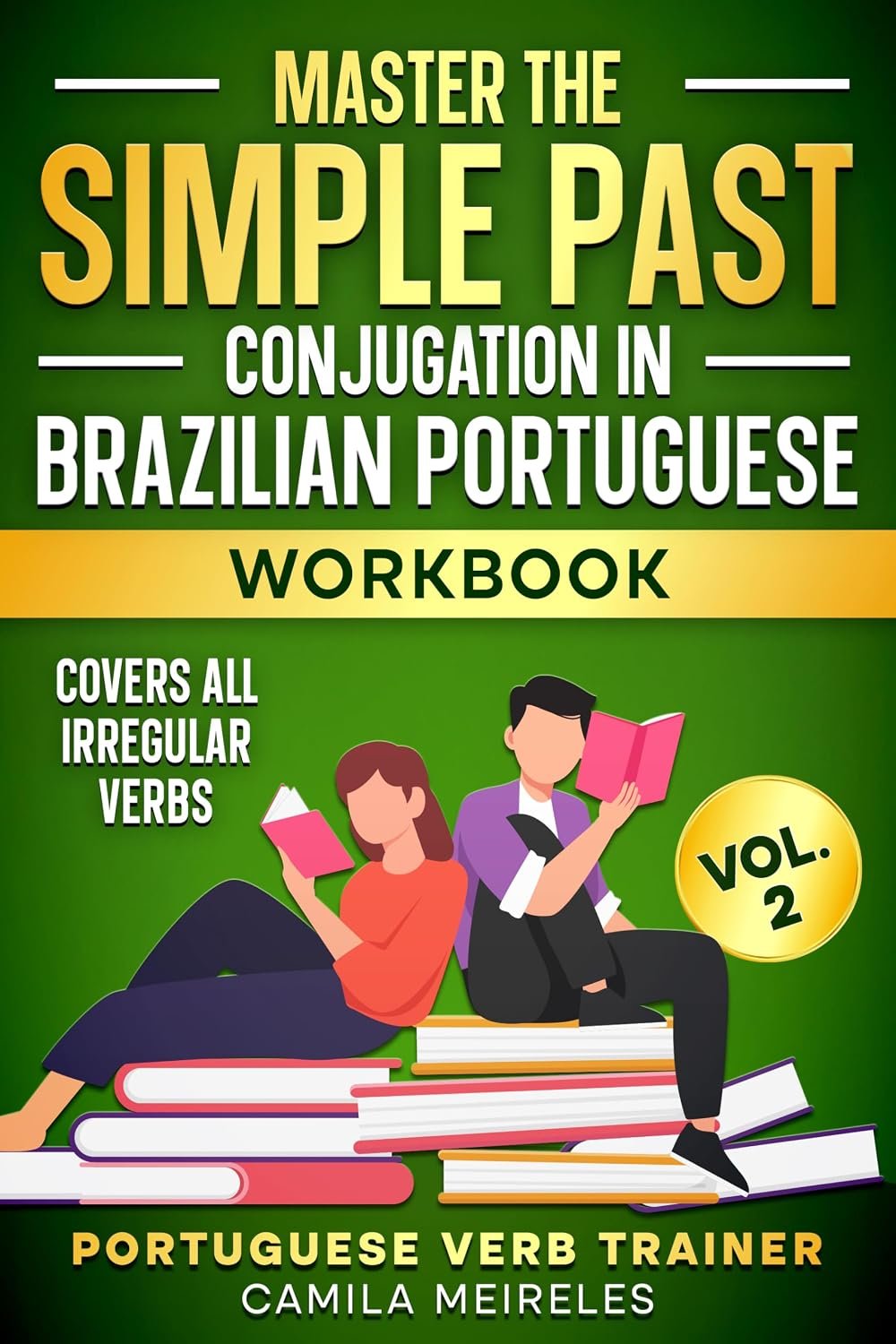 Cover of Master the Simple Past Conjugation in Brazilian Portuguese workbook